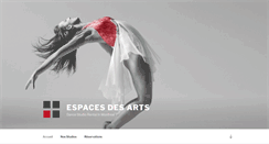 Desktop Screenshot of espacesdesarts.com