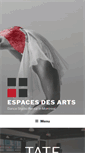 Mobile Screenshot of espacesdesarts.com